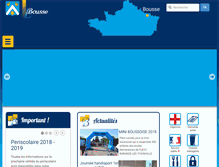 Tablet Screenshot of mairie-bousse.fr